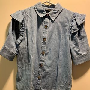 Who What Wear Chambray dress shirt. XS